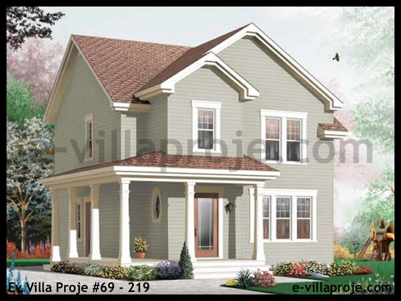CVL-69-219 • 150 m² 4+1 Dubleks Çelik Villa - Mimari Kat Planı ve Dış Cephe