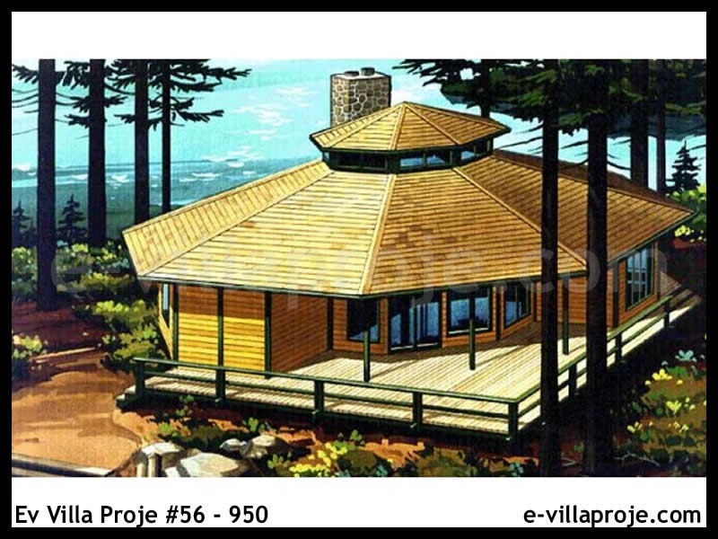 CVL-56-950 • 150 m² 4+1 Tek Katlı Çelik Villa - Mimari Kat Planı ve Dış Cephe