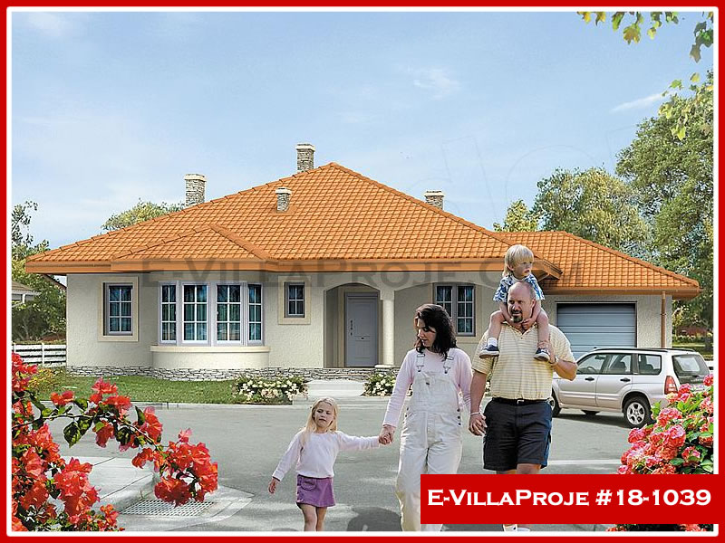 CVL-18-1039 • 150 m² 4+1 Tek Katlı Çelik Villa - Mimari Kat Planı ve Dış Cephe