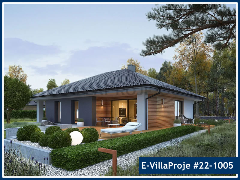 CVL-22-1005 • 151 m² 4+1 Tek Katlı Çelik Villa - Mimari Kat Planı ve Dış Cephe