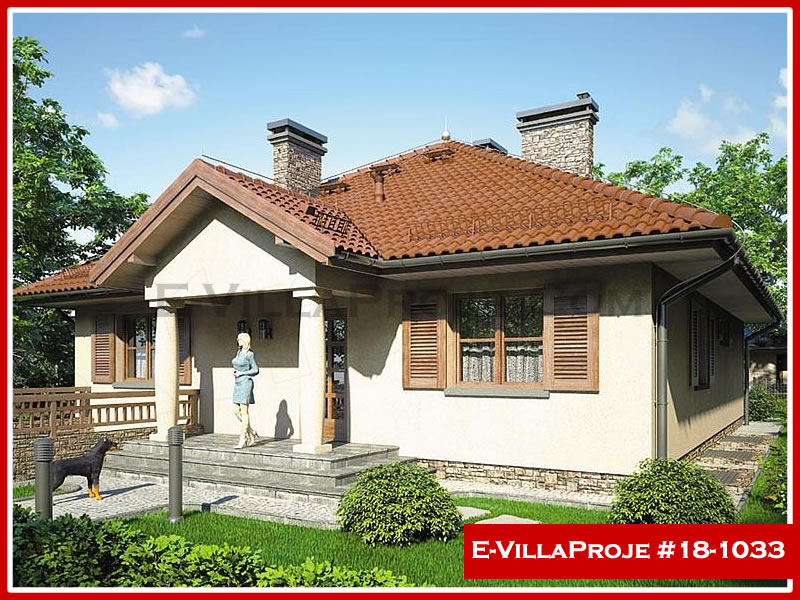 CVL-18-1033 • 151 m² 4+1 Tek Katlı Çelik Villa - Mimari Kat Planı ve Dış Cephe