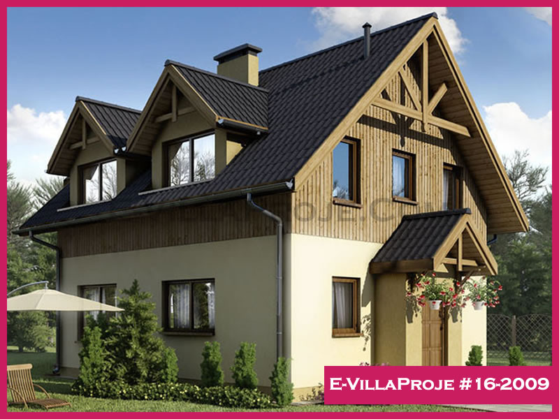 CVL-16-2009 • 152 m² 4+1 Dubleks Çelik Villa - Mimari Kat Planı ve Dış Cephe