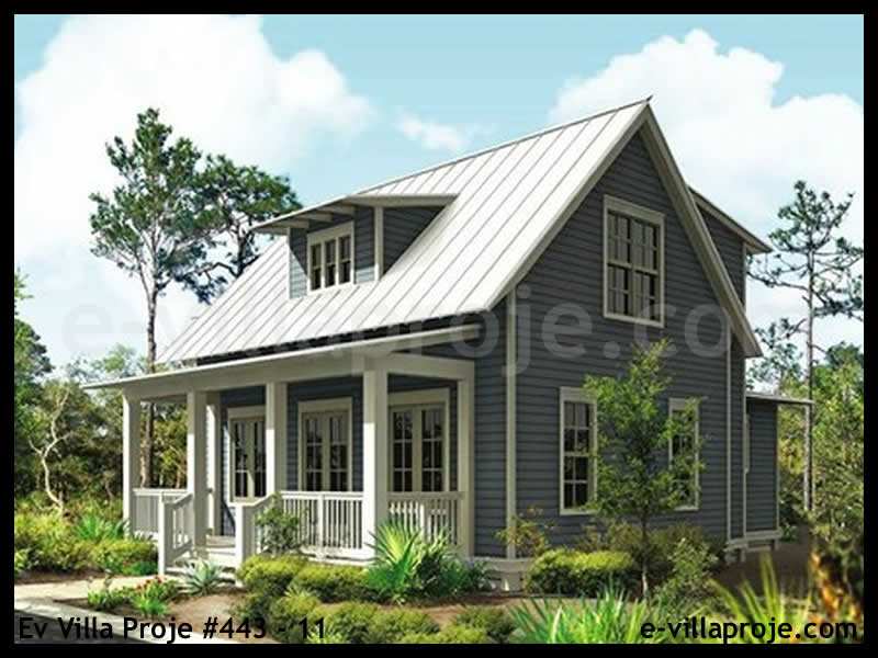 CVL-443-11 • 152 m² 4+1 Dubleks Çelik Villa - Mimari Kat Planı ve Dış Cephe