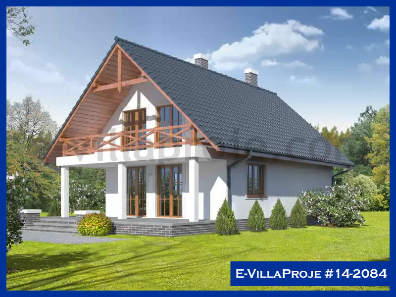 CVL-14-2084 • 152 m² 4+1 Dubleks Çelik Villa - Mimari Kat Planı ve Dış Cephe