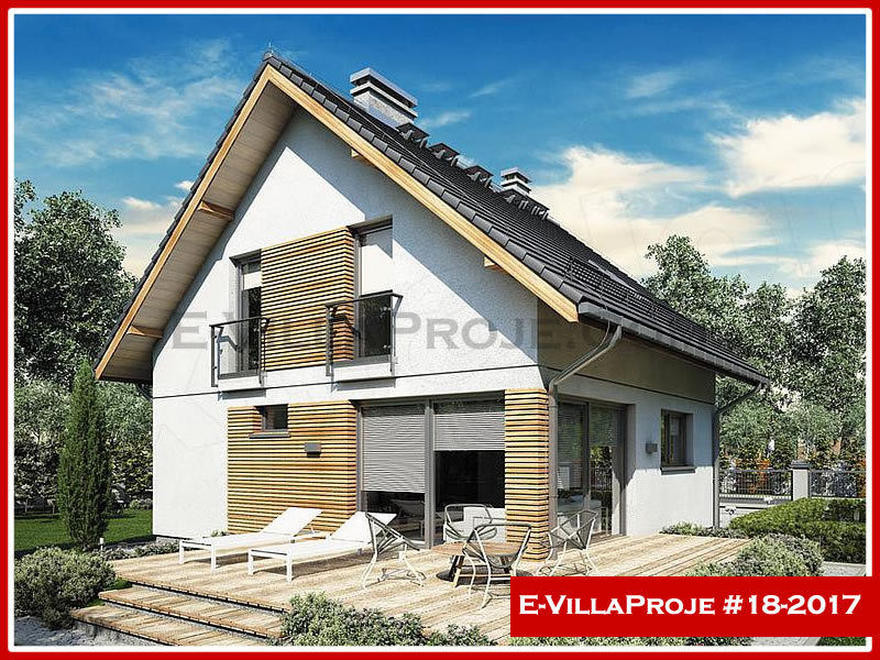 CVL-18-2017 • 152 m² 4+1 Dubleks Çelik Villa - Mimari Kat Planı ve Dış Cephe