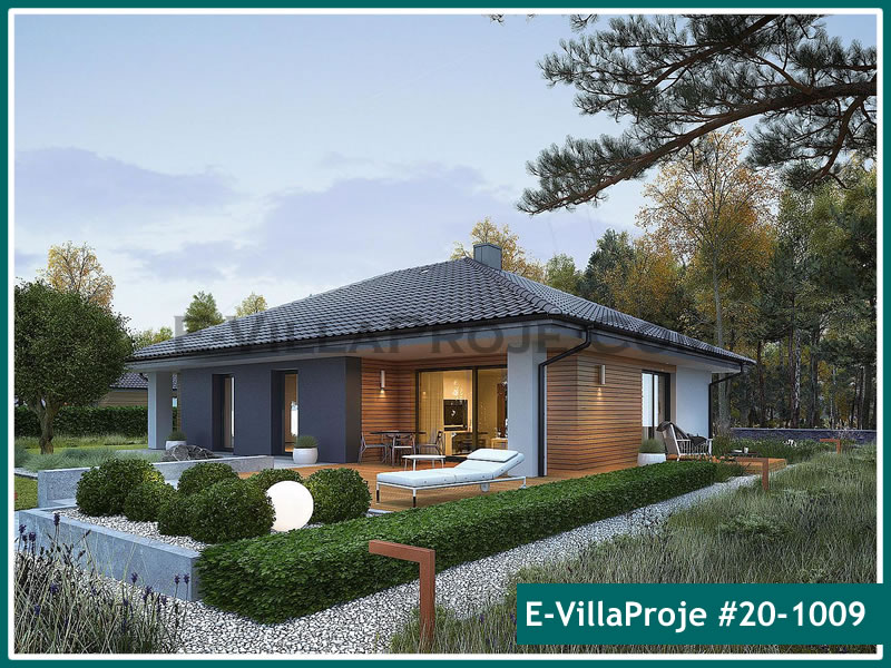 CVL-20-1009 • 152 m² 4+1 Tek Katlı Çelik Villa - Mimari Kat Planı ve Dış Cephe