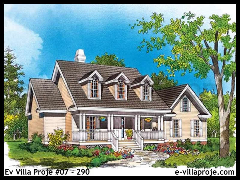 CVL-07-290 • 152 m² 4+1 Tek Katlı Çelik Villa - Mimari Kat Planı ve Dış Cephe