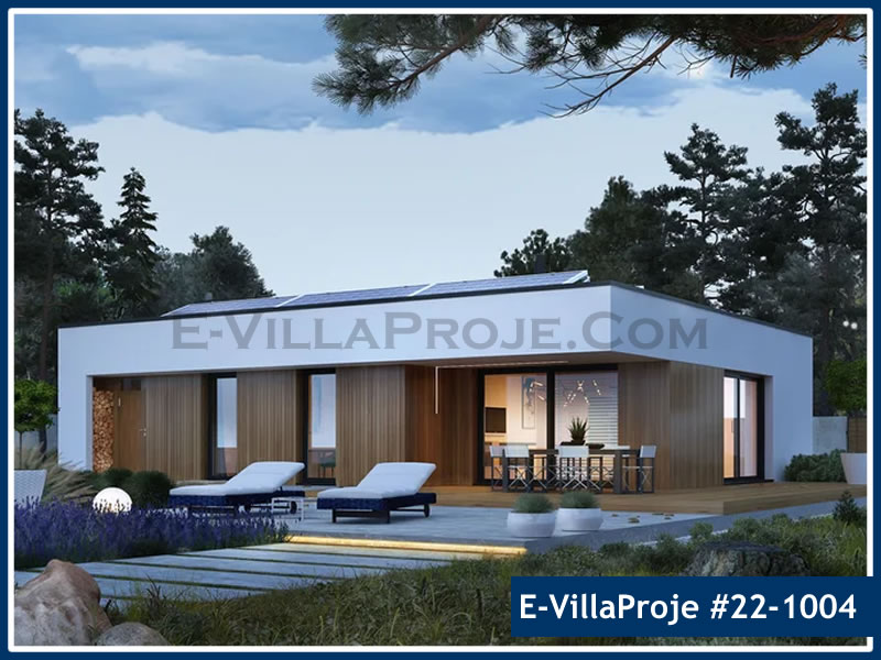 CVL-22-1004 • 153 m² 4+1 Tek Katlı Çelik Villa - Mimari Kat Planı ve Dış Cephe