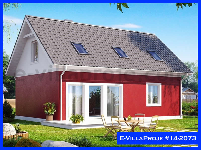 CVL-14-2073 • 154 m² 4+1 Dubleks Çelik Villa - Mimari Kat Planı ve Dış Cephe