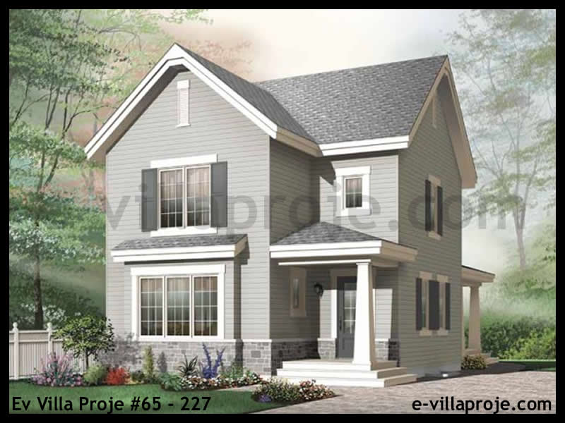 CVL-65-227 • 154 m² 4+1 Dubleks Çelik Villa - Mimari Kat Planı ve Dış Cephe