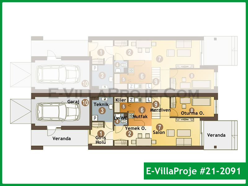 CVL-21-2091 Kat Planı ve Görsel 2