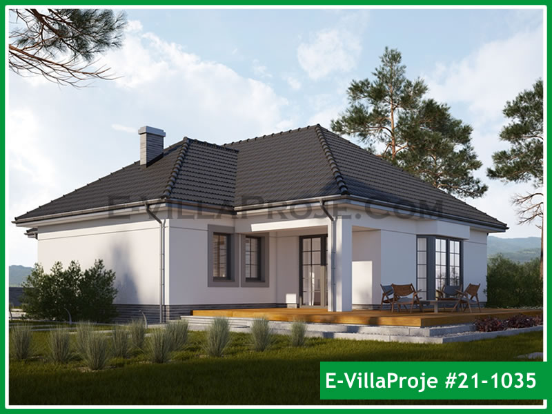 CVL-21-1035 • 155 m² 4+1 Tek Katlı Çelik Villa - Mimari Kat Planı ve Dış Cephe