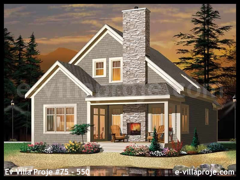 CVL-75-550 • 157 m² 4+1 Dubleks Çelik Villa - Mimari Kat Planı ve Dış Cephe