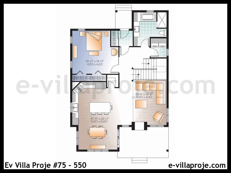 CVL-75-550 Kat Planı ve Görsel 2