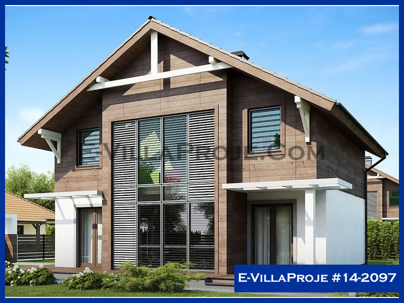 CVL-14-2097 • 158 m² 4+1 Dubleks Çelik Villa - Mimari Kat Planı ve Dış Cephe