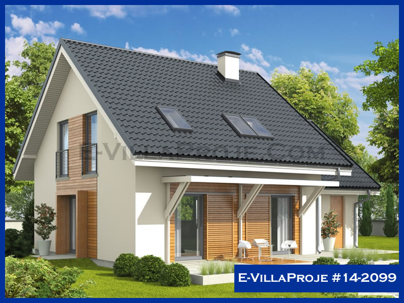 CVL-14-2099 • 158 m² 4+1 Dubleks Çelik Villa - Mimari Kat Planı ve Dış Cephe