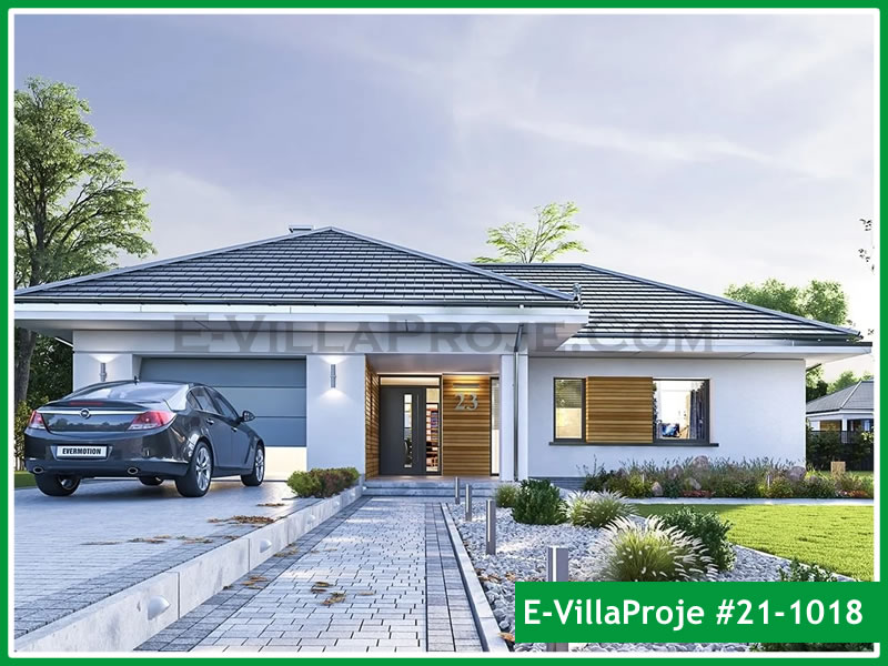 CVL-21-1018 • 158 m² 4+1 Tek Katlı Çelik Villa - Mimari Kat Planı ve Dış Cephe