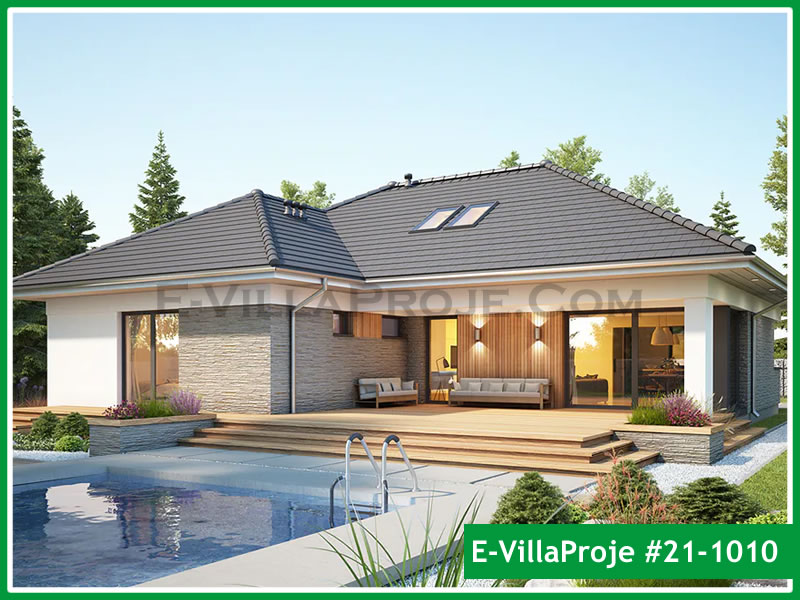 CVL-21-1010 • 159 m² 4+1 Tek Katlı Çelik Villa - Mimari Kat Planı ve Dış Cephe