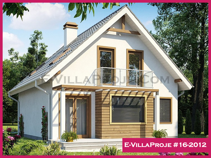 CVL-16-2012 • 160 m² 4+1 Dubleks Çelik Villa - Mimari Kat Planı ve Dış Cephe