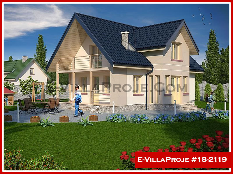 CVL-18-2119 • 160 m² 4+1 Dubleks Çelik Villa - Mimari Kat Planı ve Dış Cephe