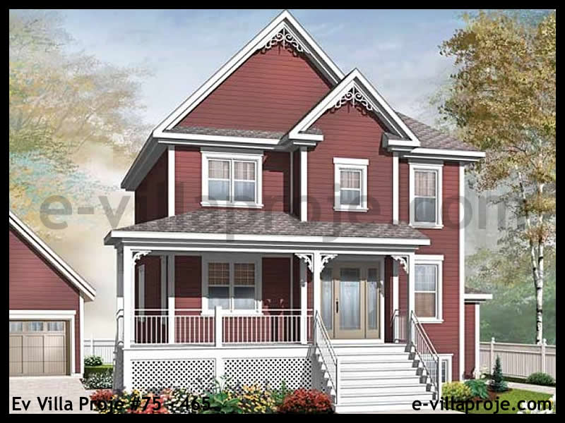 CVL-75-465 • 160 m² 4+1 Dubleks Çelik Villa - Mimari Kat Planı ve Dış Cephe