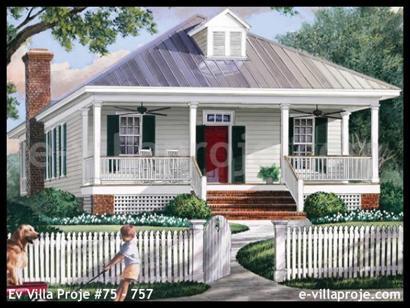 CVL-75-757 • 160 m² 4+1 Tek Katlı Çelik Villa - Mimari Kat Planı ve Dış Cephe