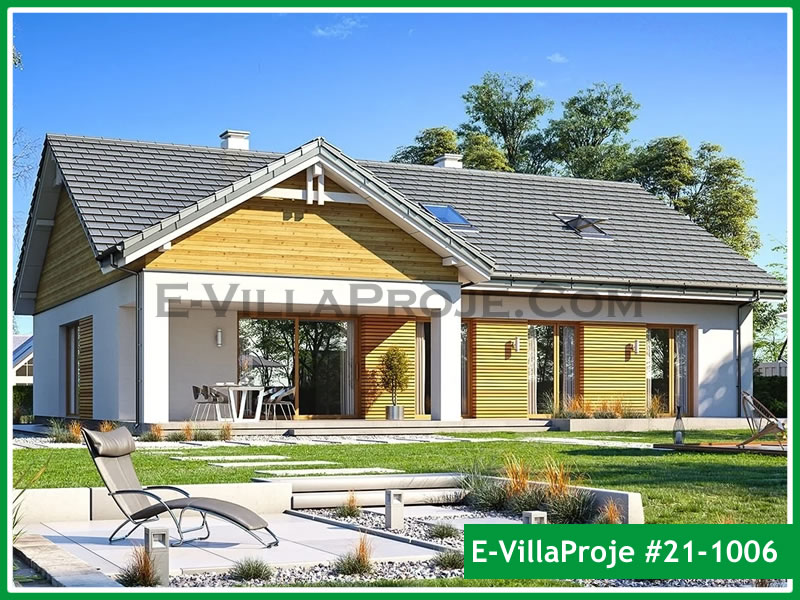 CVL-21-1006 • 160 m² 4+1 Tek Katlı Çelik Villa - Mimari Kat Planı ve Dış Cephe