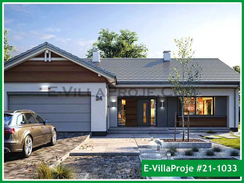 CVL-21-1033 • 160 m² 4+1 Tek Katlı Çelik Villa - Mimari Kat Planı ve Dış Cephe