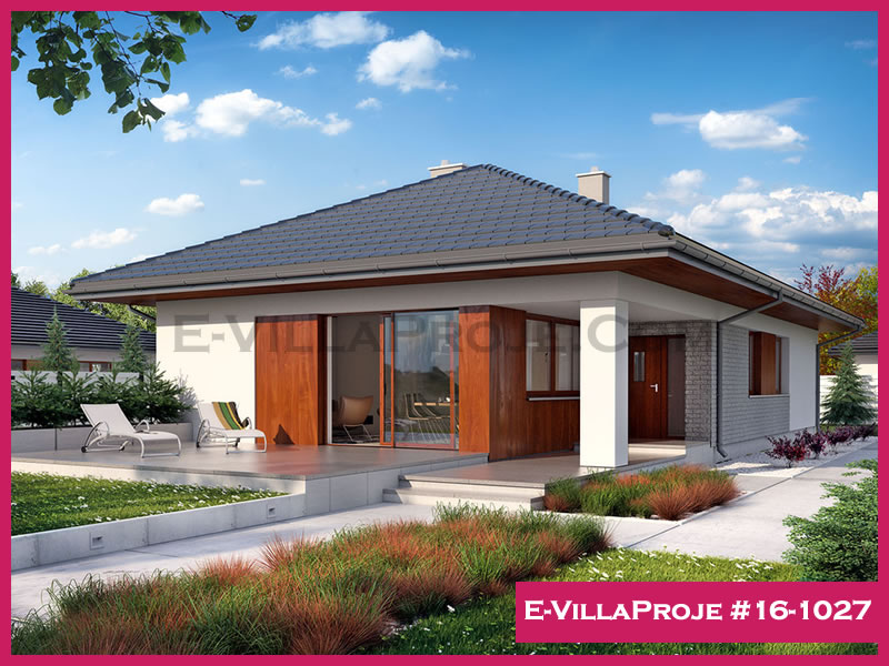 CVL-16-1027 • 160 m² 4+1 Tek Katlı Çelik Villa - Mimari Dış Cephe ve Kat Planı