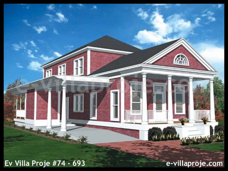 CVL-74-693 • 161 m² 4+1 Dubleks Çelik Villa - Mimari Kat Planı ve Dış Cephe