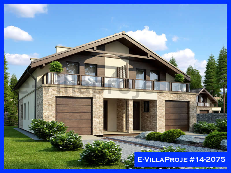 CVL-14-2075 • 161 m² 4+1 Dubleks Çelik Villa - Mimari Kat Planı ve Dış Cephe