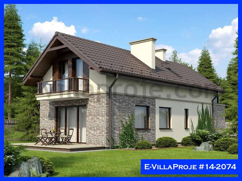 CVL-14-2074 • 161 m² 4+1 Dubleks Çelik Villa - Mimari Kat Planı ve Dış Cephe