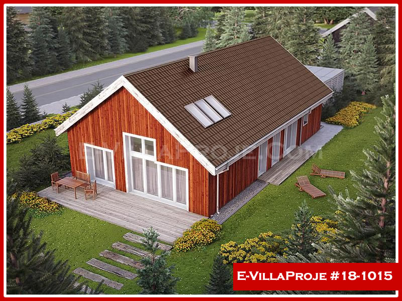 CVL-18-1015 • 161 m² 4+1 Tek Katlı Çelik Villa - Mimari Kat Planı ve Dış Cephe