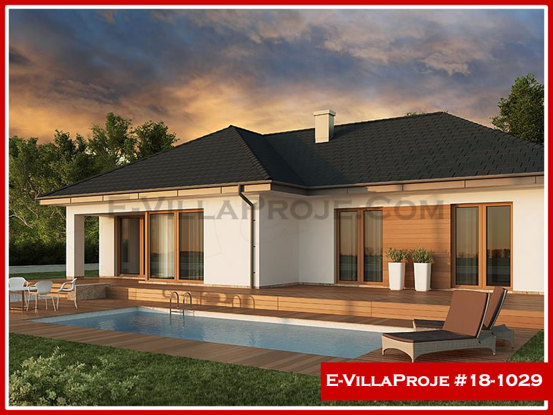 CVL-18-1029 • 161 m² 4+1 Tek Katlı Çelik Villa - Mimari Kat Planı ve Dış Cephe