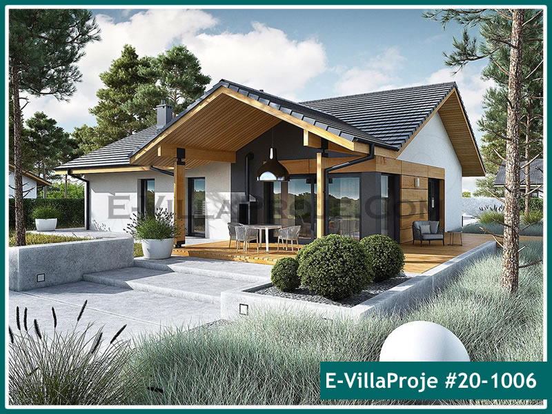 CVL-20-1006 • 162 m² 4+1 Tek Katlı Çelik Villa - Mimari Kat Planı ve Dış Cephe