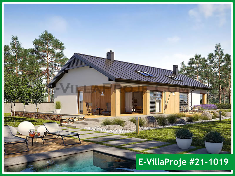 CVL-21-1019 • 162 m² 4+1 Tek Katlı Çelik Villa - Mimari Kat Planı ve Dış Cephe