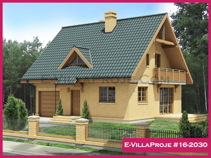 CVL-16-2030 • 163 m² 4+1 Dubleks Çelik Villa - Mimari Kat Planı ve Dış Cephe