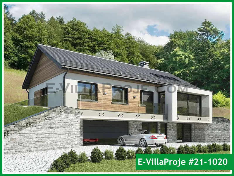 CVL-21-1020 • 163 m² 4+1 Tek Katlı Çelik Villa - Mimari Kat Planı ve Dış Cephe