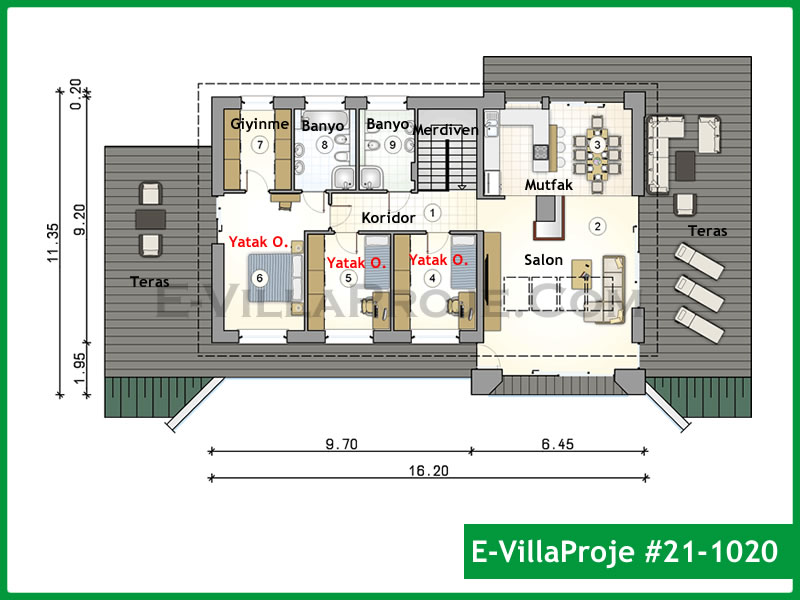 CVL-21-1020 Kat Planı ve Görsel 2