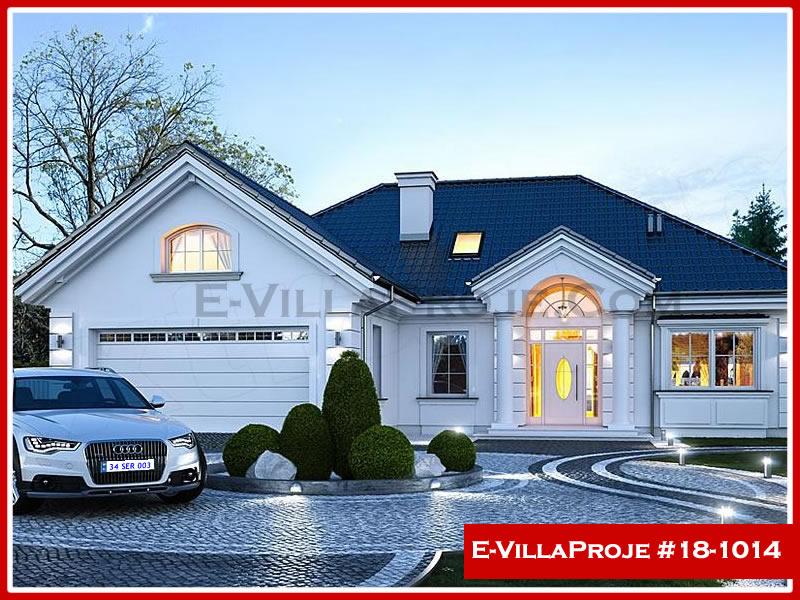 CVL-18-1014 • 163 m² 4+1 Tek Katlı Çelik Villa - Mimari Kat Planı ve Dış Cephe