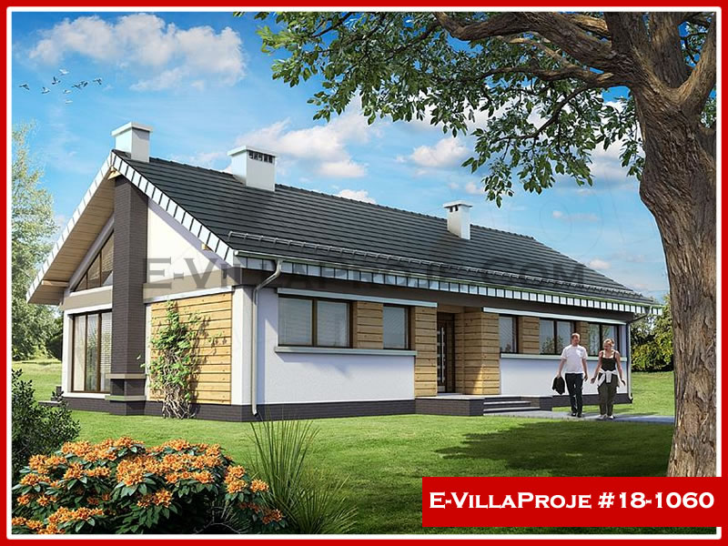 CVL-18-1060 • 163 m² 4+1 Tek Katlı Çelik Villa - Mimari Kat Planı ve Dış Cephe