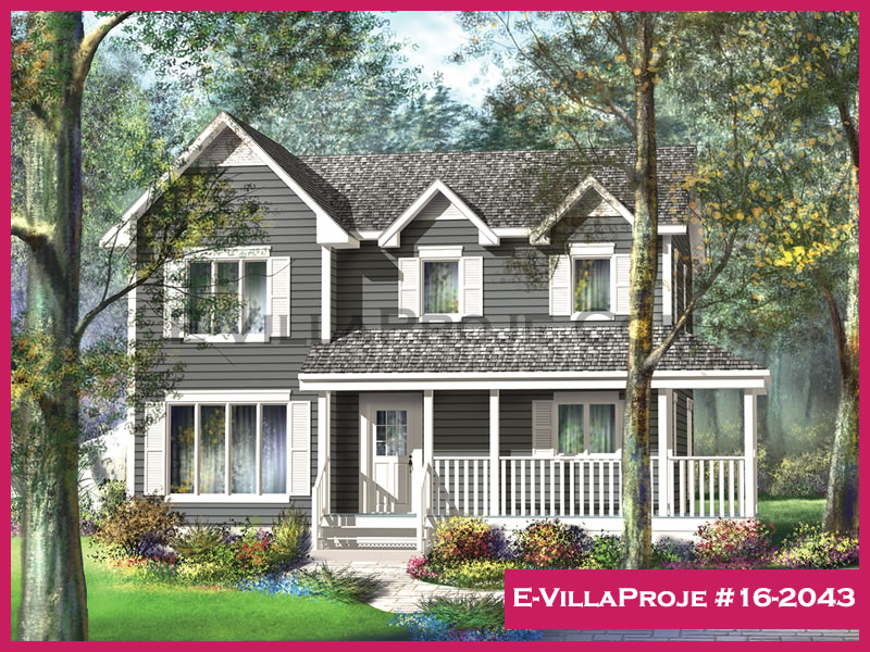 CVL-16-2043 • 164 m² 4+1 Dubleks Çelik Villa - Mimari Kat Planı ve Dış Cephe