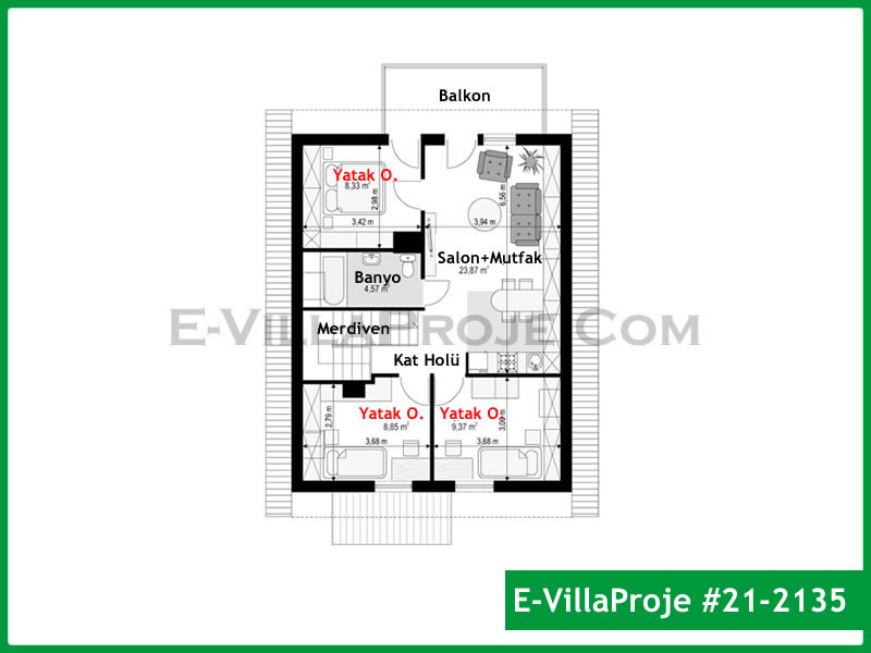 CVL-21-2135 Kat Planı ve Görsel 3