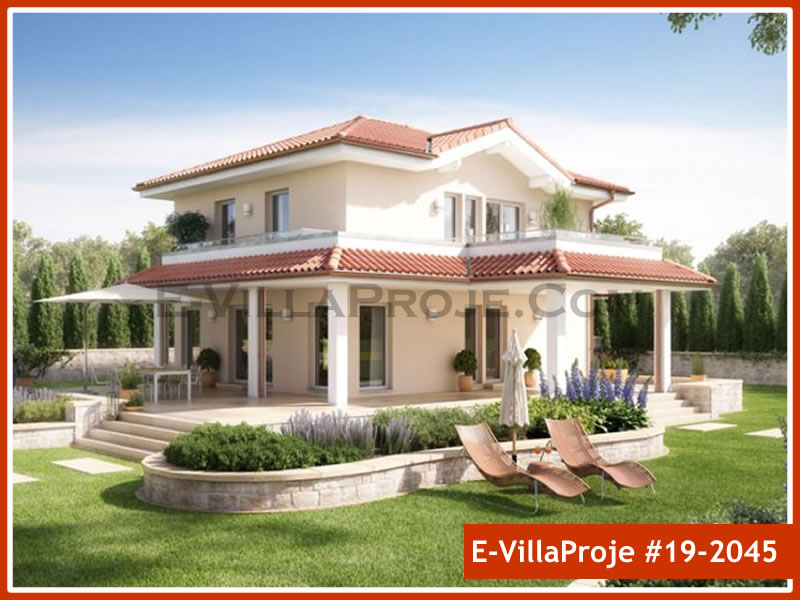 CVL-19-2045 • 164 m² 4+1 Dubleks Çelik Villa - Mimari Kat Planı ve Dış Cephe