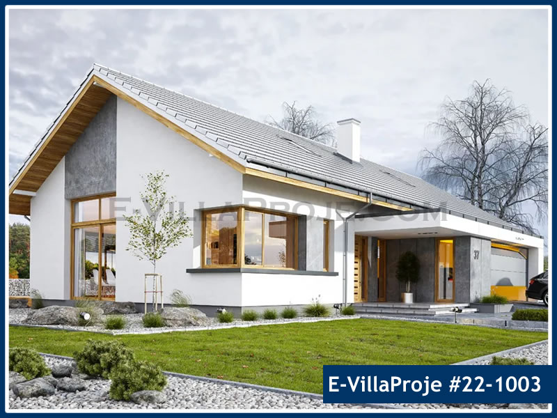 CVL-22-1003 • 164 m² 4+1 Tek Katlı Çelik Villa - Mimari Kat Planı ve Dış Cephe