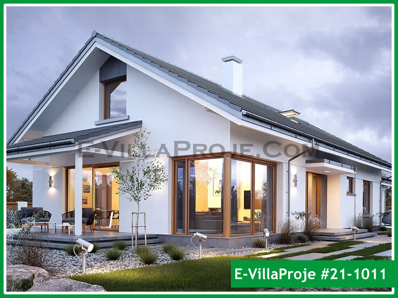 CVL-21-1011 • 164 m² 4+1 Tek Katlı Çelik Villa - Mimari Dış Cephe ve Kat Planı