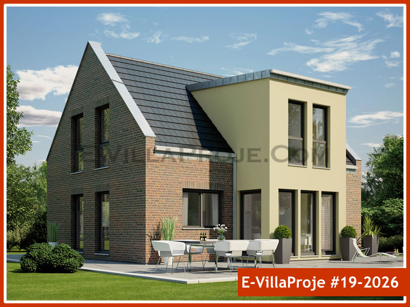 CVL-19-2026 • 165 m² 4+1 Dubleks Çelik Villa - Mimari Kat Planı ve Dış Cephe