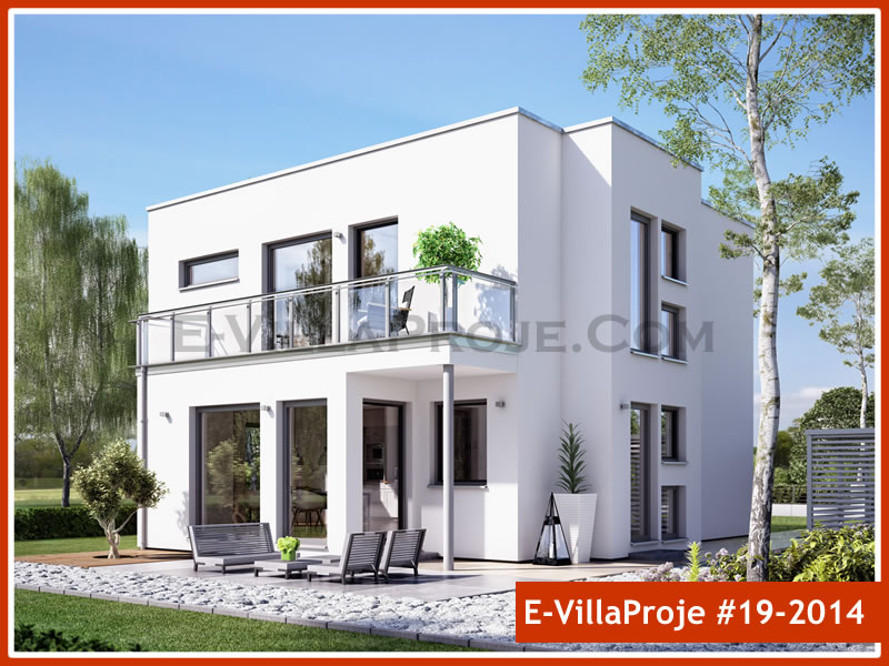 CVL-19-2014 • 165 m² 4+1 Dubleks Çelik Villa - Mimari Kat Planı ve Dış Cephe