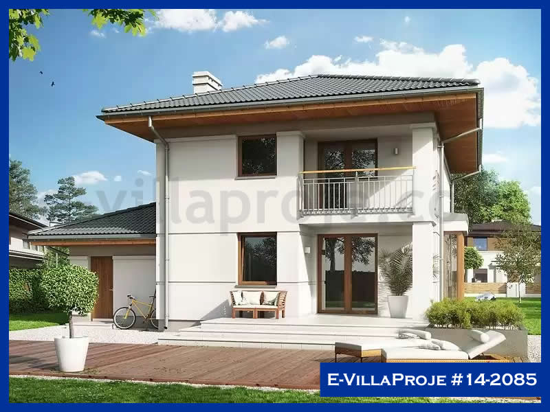 CVL-14-2085 • 166 m² 4+1 Dubleks Çelik Villa - Mimari Kat Planı ve Dış Cephe