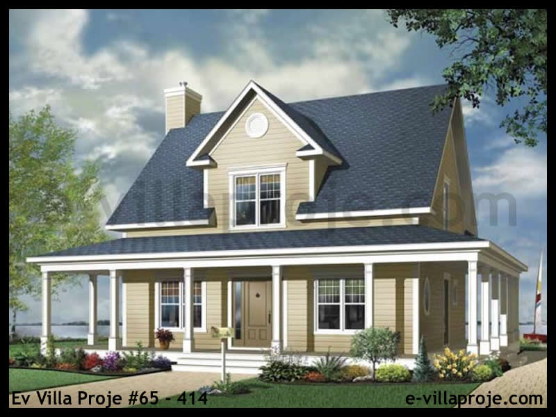 CVL-65-414 • 166 m² 4+1 Dubleks Çelik Villa - Mimari Dış Cephe ve Kat Planı